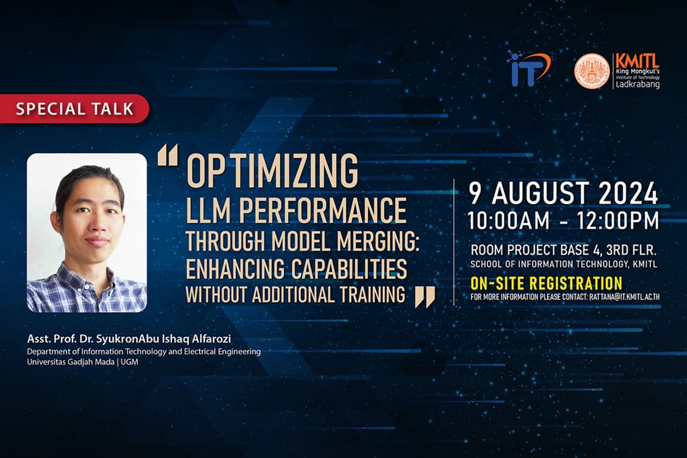 Special talk: “Optimizing LLM Performance Through Model Merging: Enhancing Capabilities Without Additional Training”