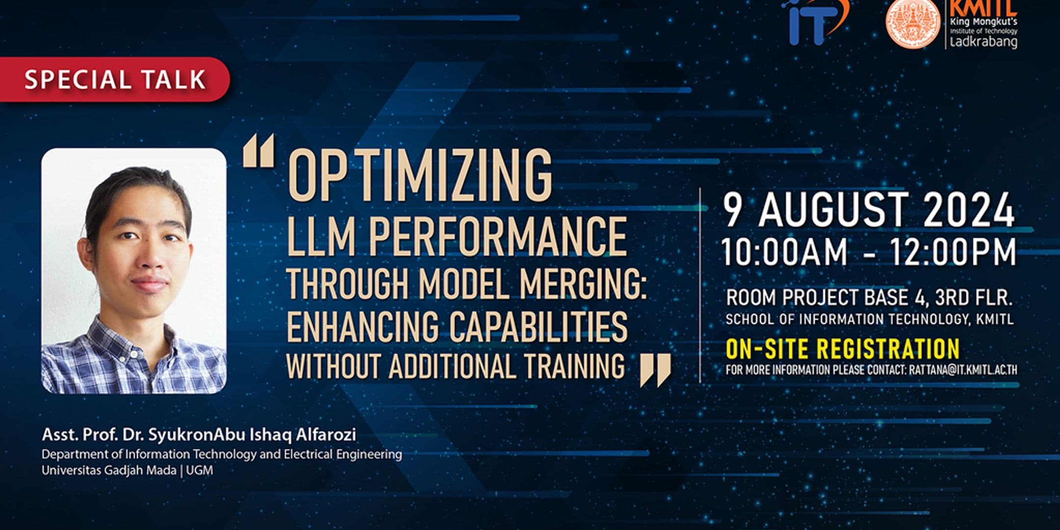 Special talk: “Optimizing LLM Performance Through Model Merging: Enhancing Capabilities Without Additional Training”