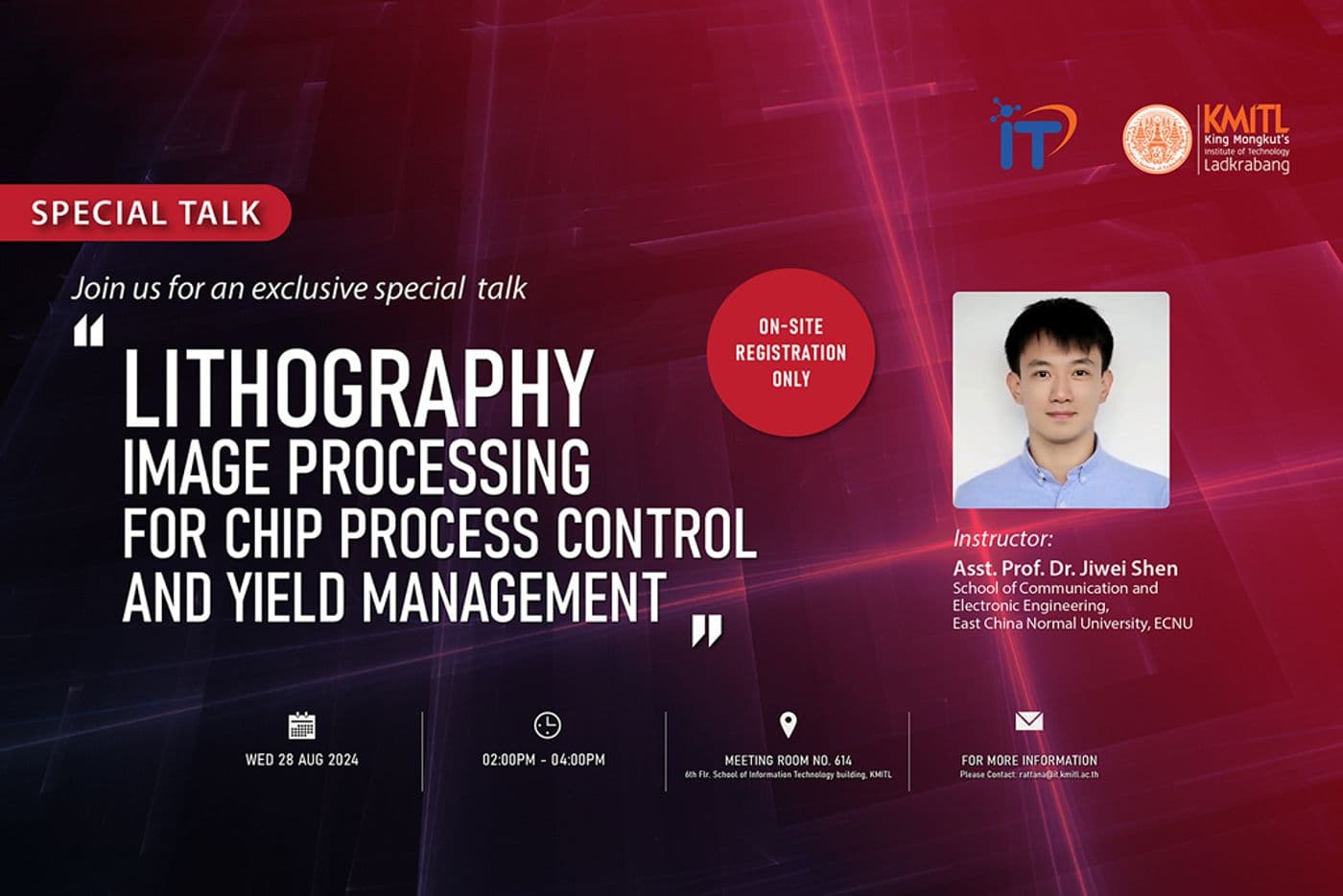 Special talk : “Lithography Image Processing for Chip Process Control and Yield Management”