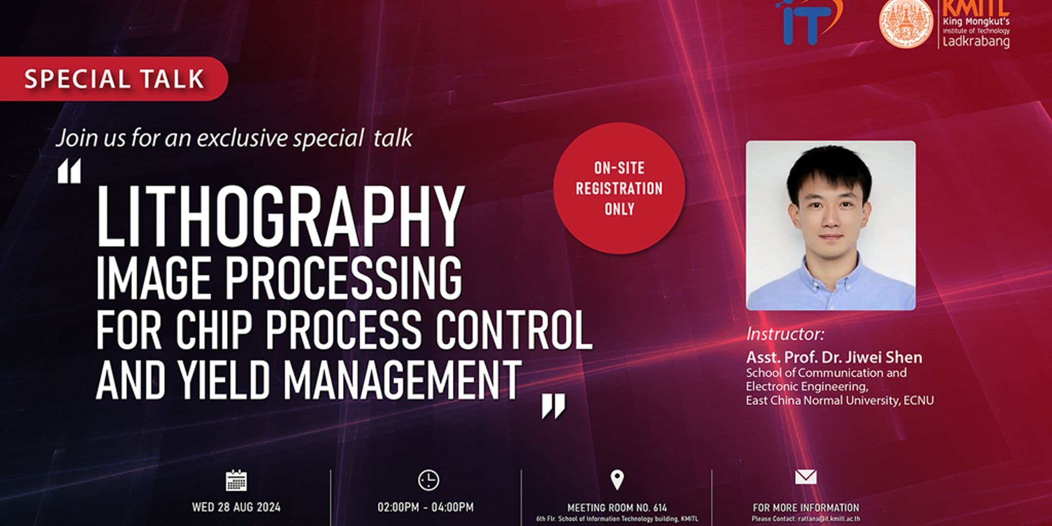 Special talk : “Lithography Image Processing for Chip Process Control and Yield Management”